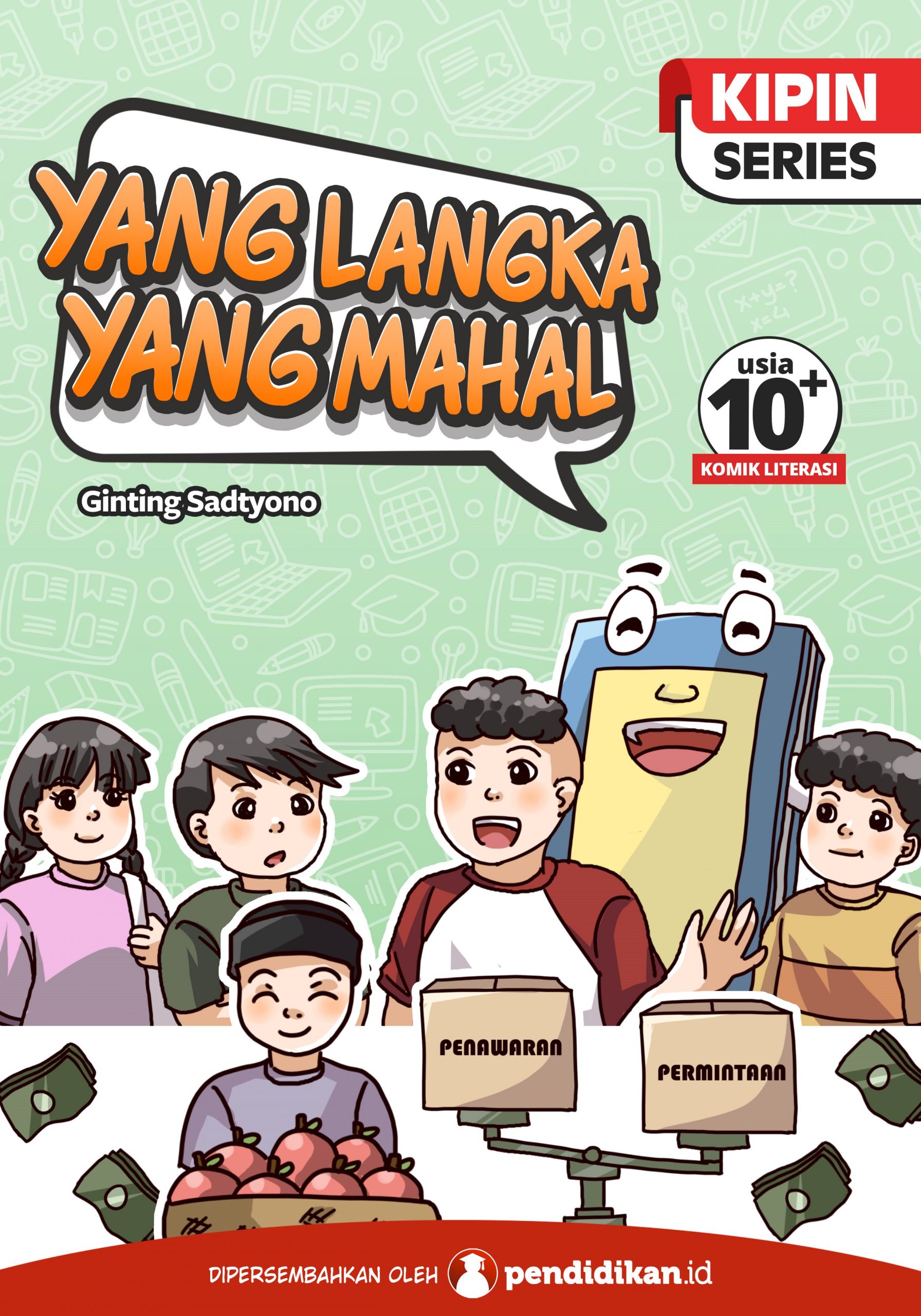 bacaan edukatif komik hukum permintaan dan penawaran ekonomi