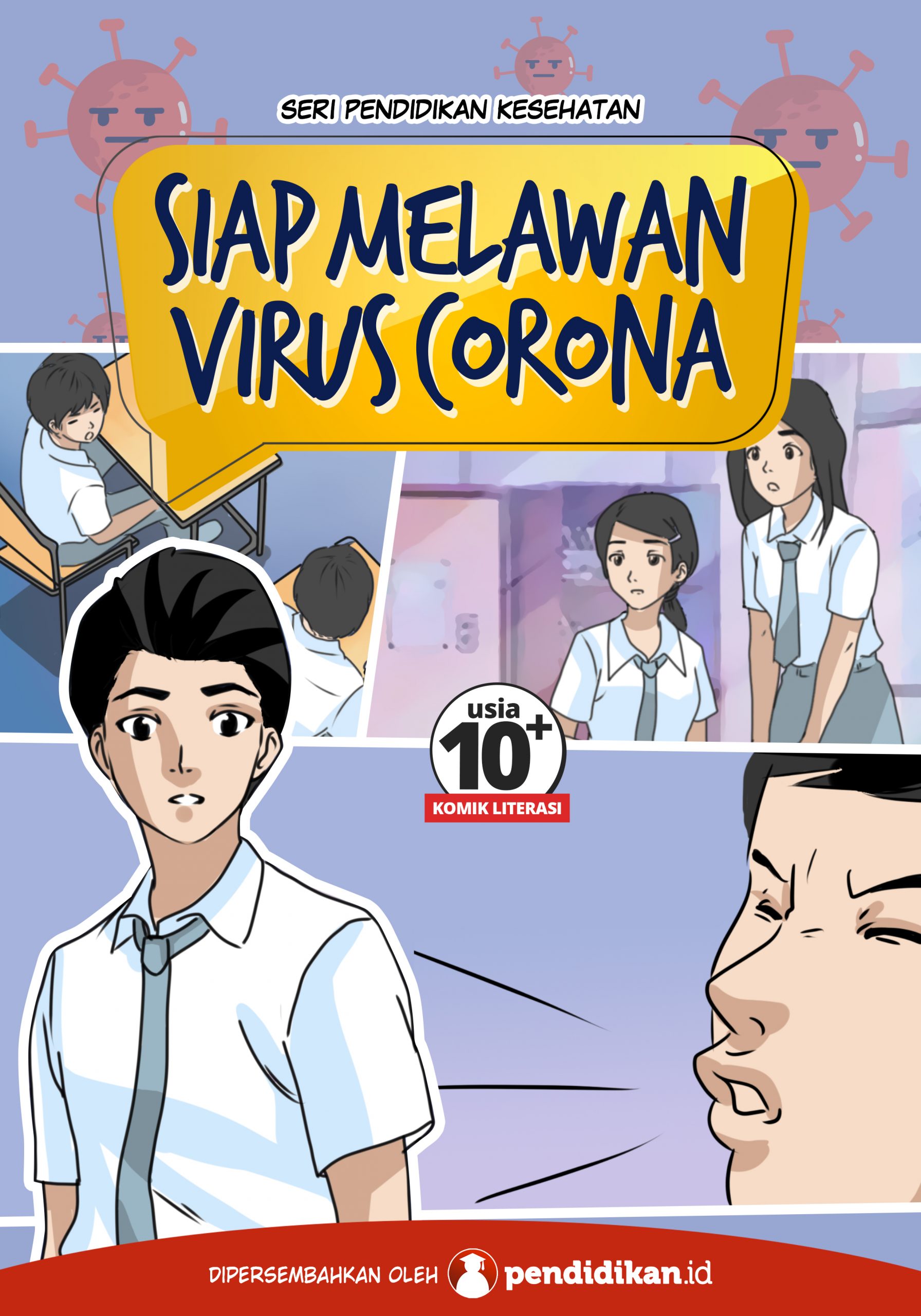 komik kesehatan menghadapi virus corona covid-19