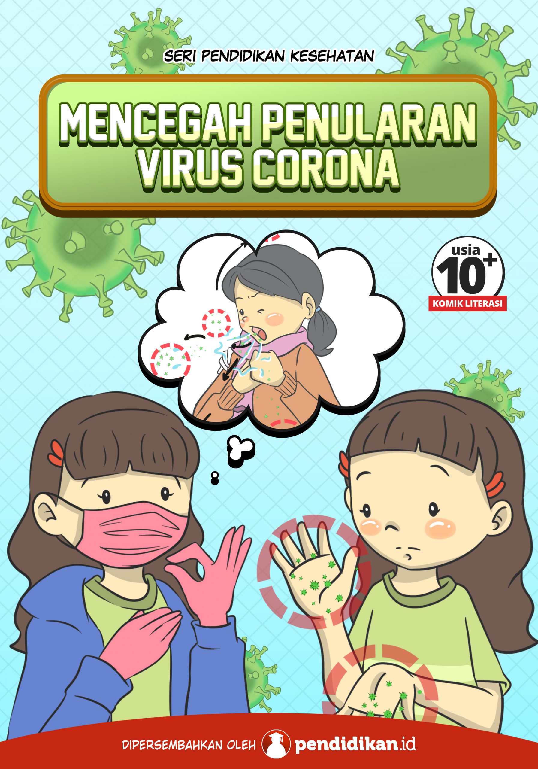 buku kesehatan mencegah penularan virus covid-19 pandemi