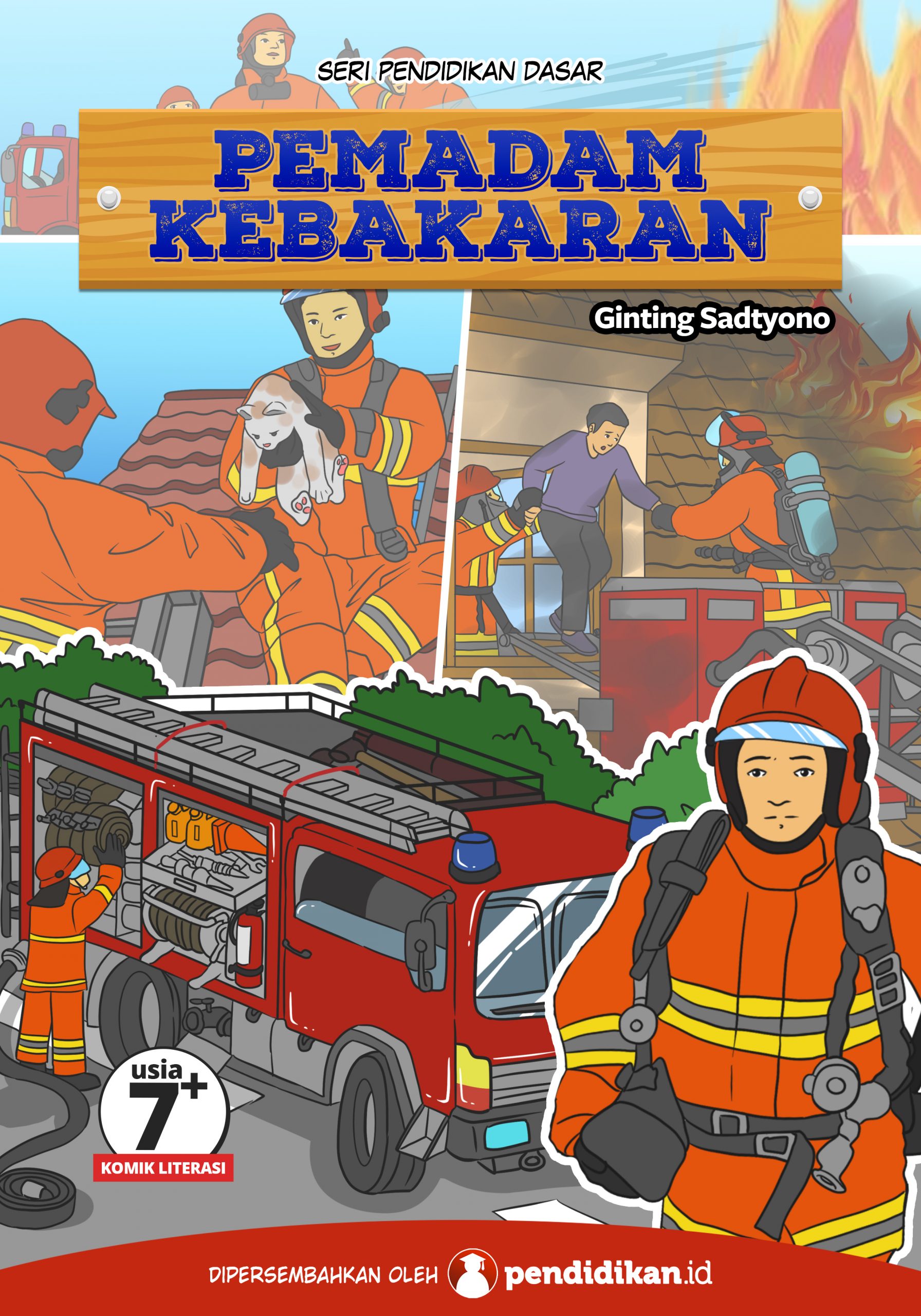 buku literasi bacaan anak pemadam kebakaran