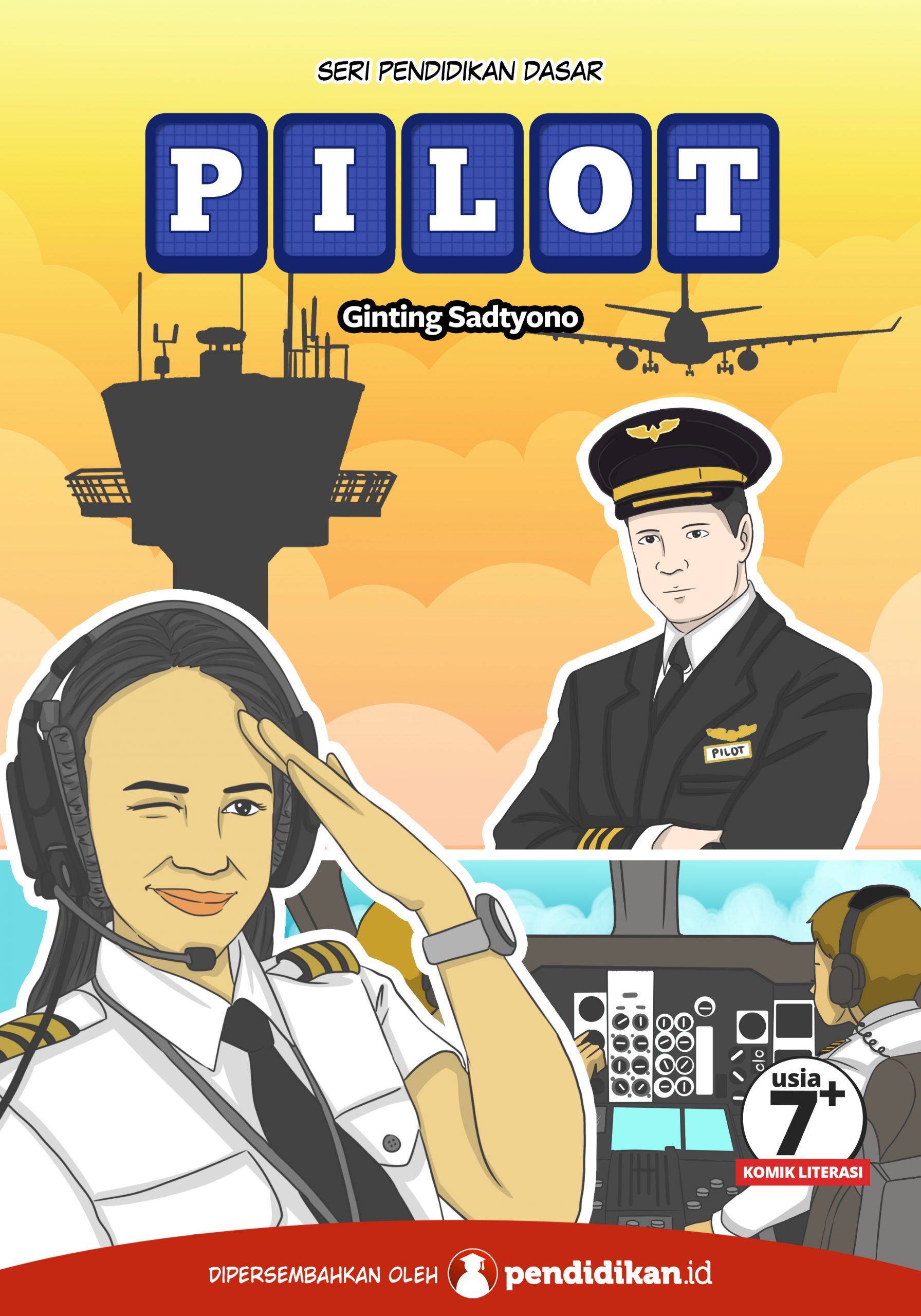 buku pengetahuan dasar komik profesi pilot