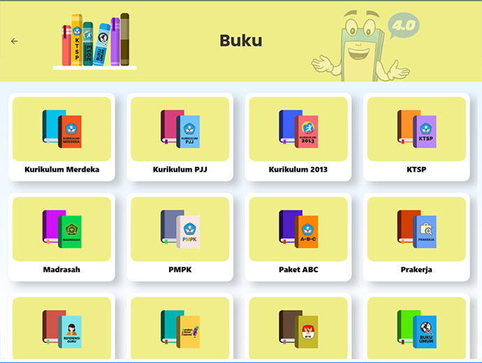 Masuk ke menu BUKU